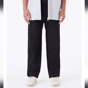 Zanerobe Men's Wide Leg Box Pants Black 34x30 Like New